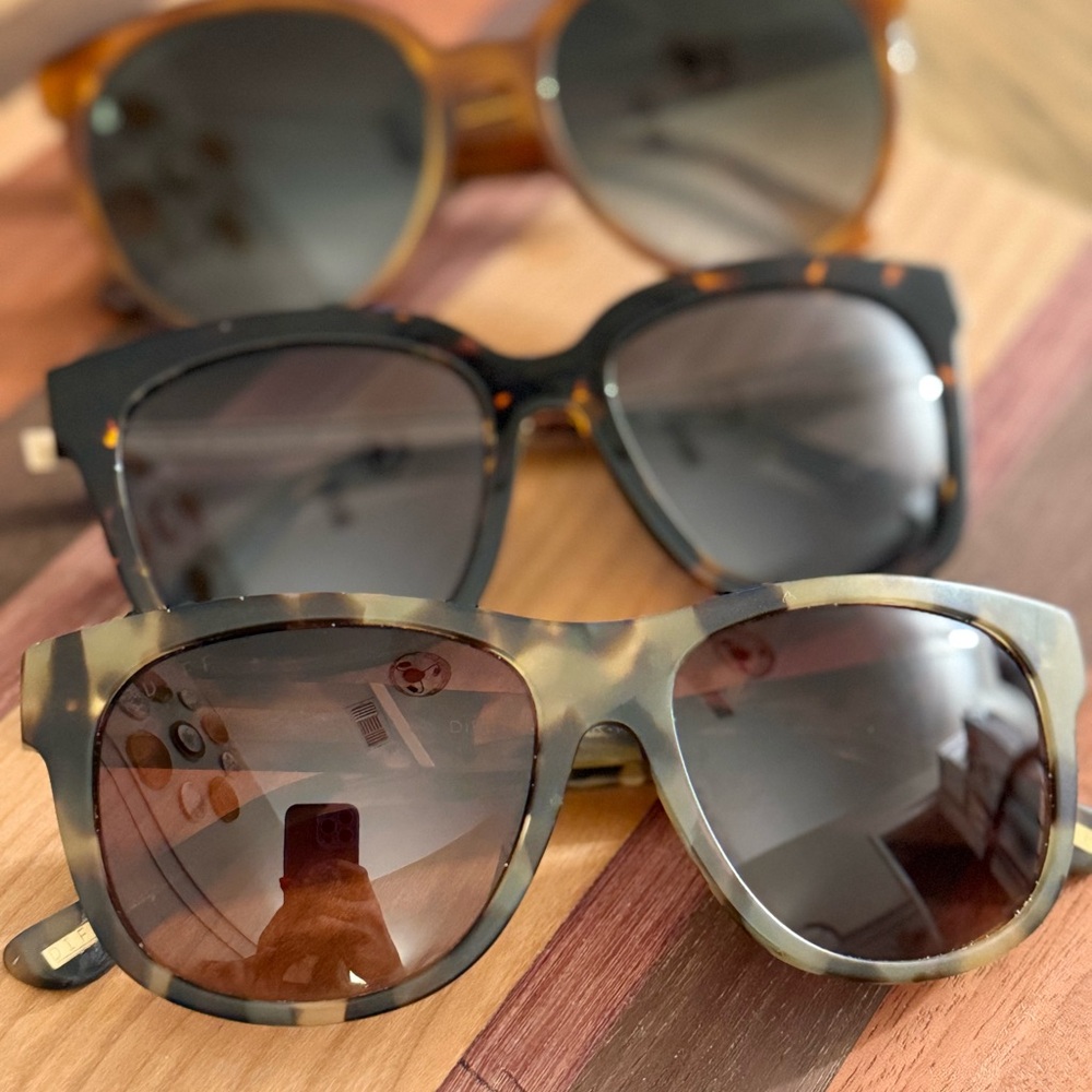 Diff Eyewear- 3 styles-Cosmo, Bella, Milo. Gently used oversized frames.